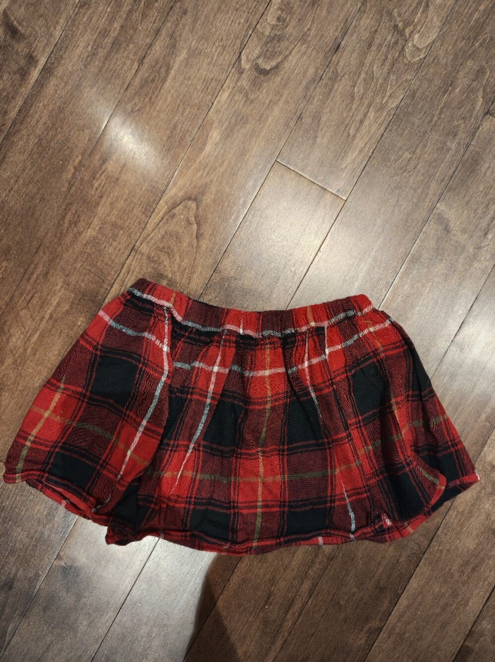 GAP Red and Black Plaid Skirt